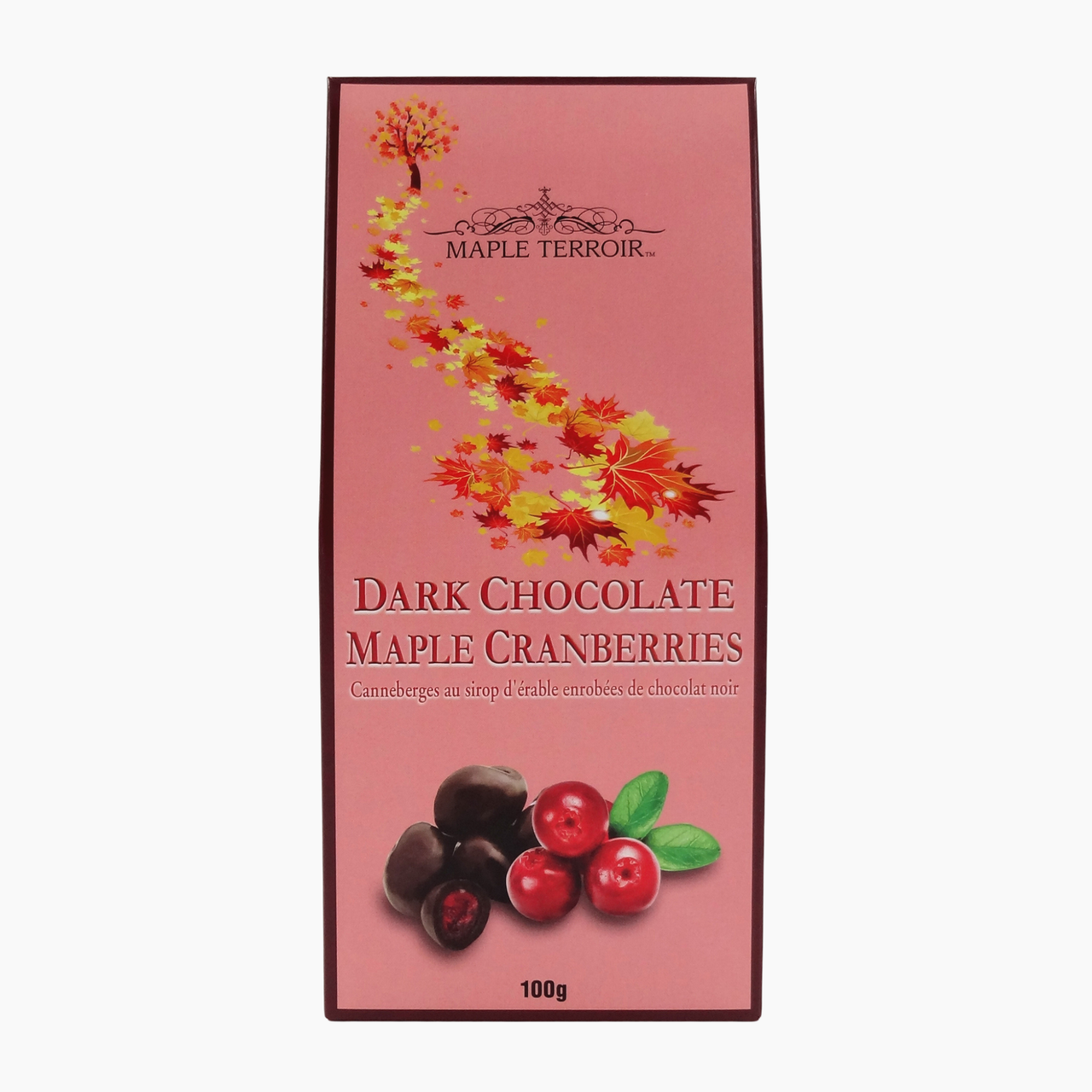 Dark Chocolate Covered Cranberry & Pure Maple Syrup