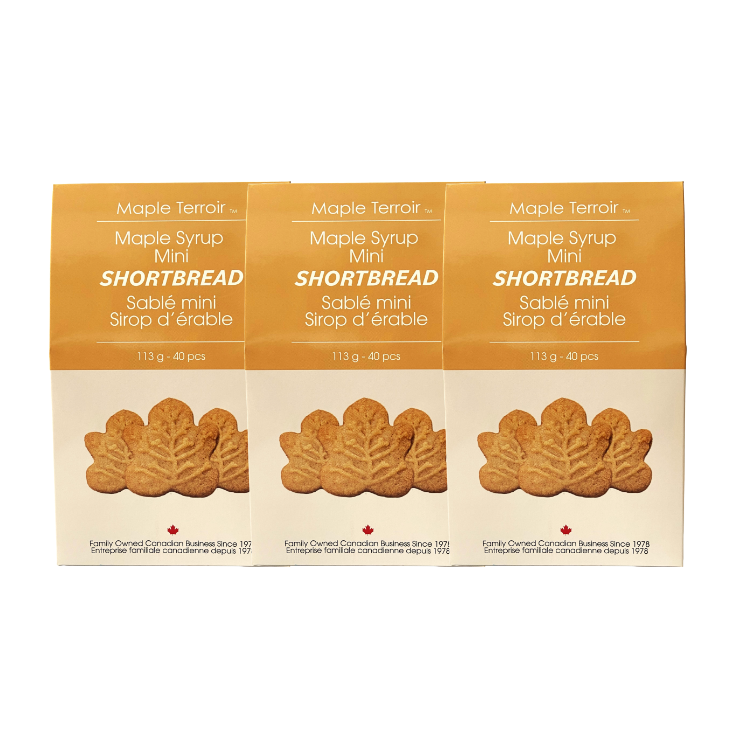 Maple Leaf Mini Shortbread Cookies