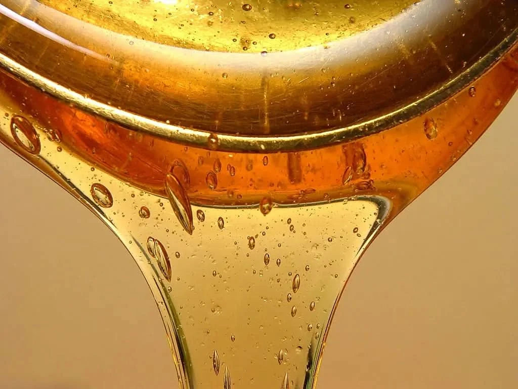 maple syrup being poured