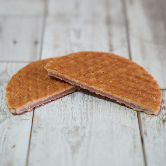 strawberry cream maple stroopwafel